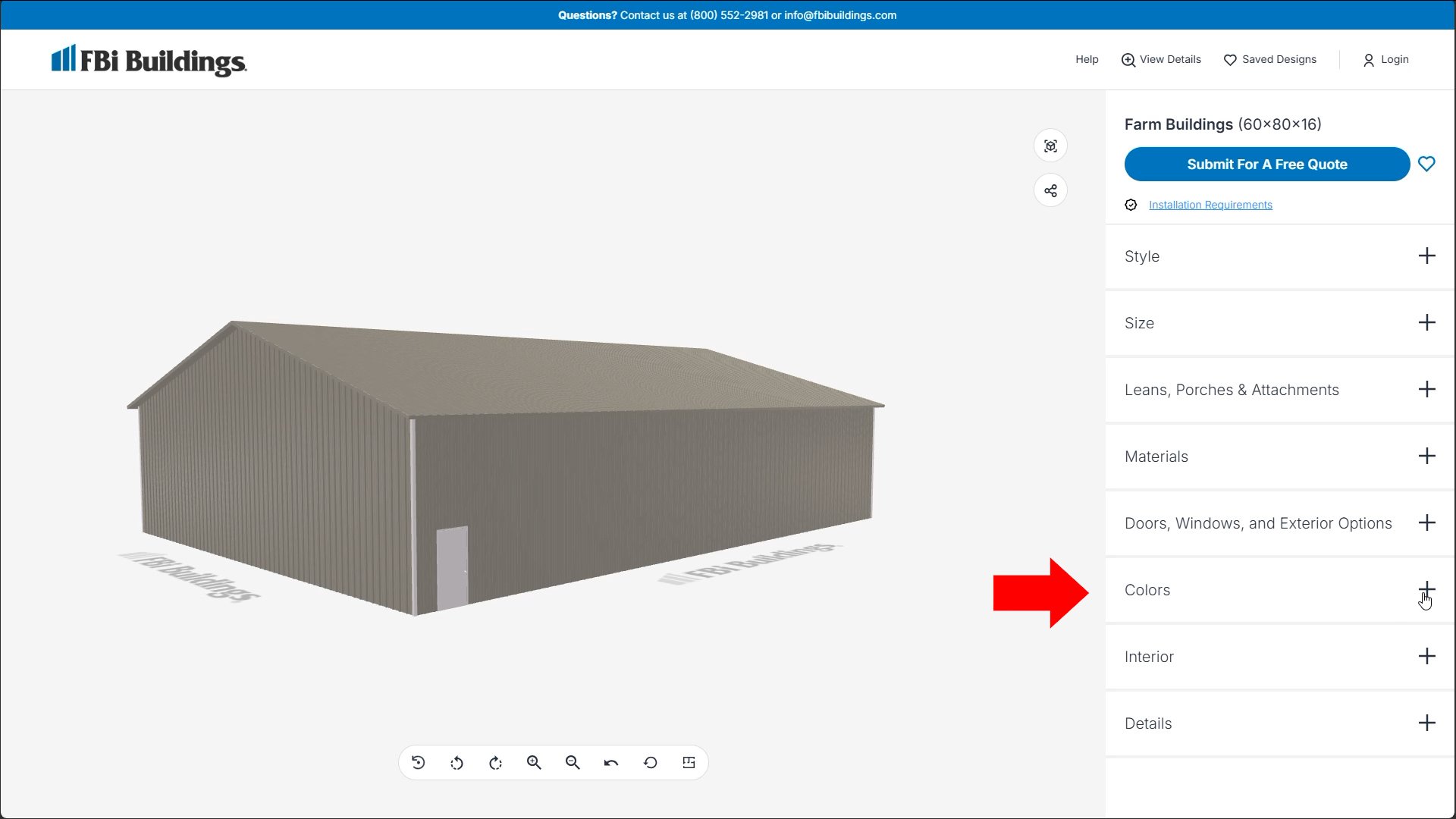 Design Your Own Pole Barn_Step 2_Pole Barn Colors