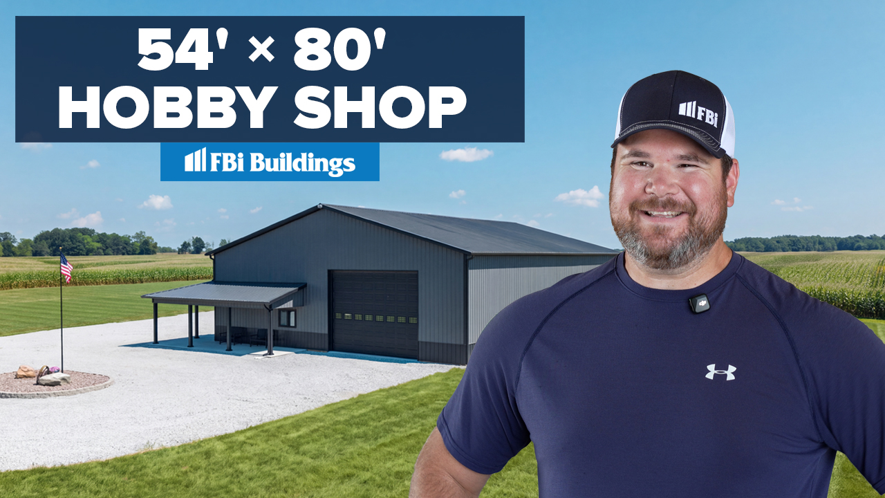 He Outgrew His Garage... So He Built THIS 54 x 80 Hobby Shop!